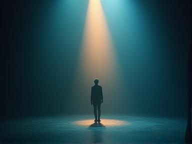 Actor on stage, symbolizing emerging talent development
